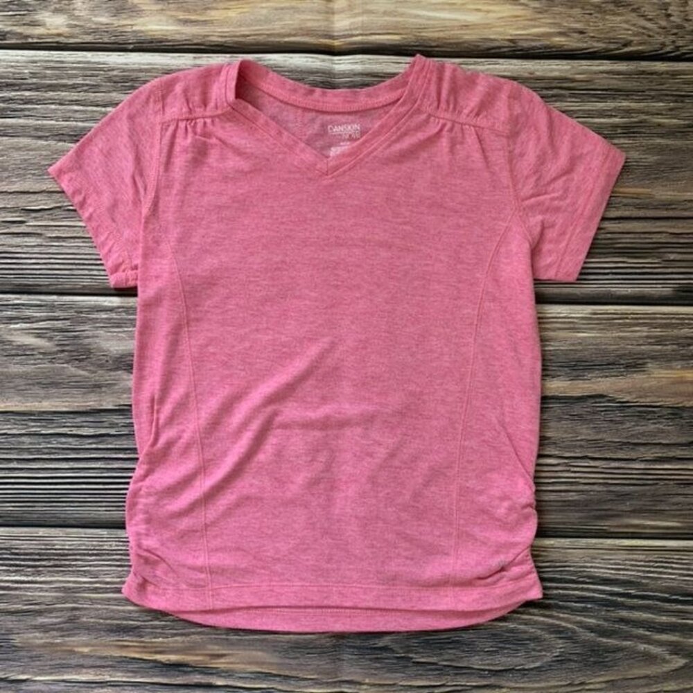 Danskin Pink Tee Size 7/8 GUC